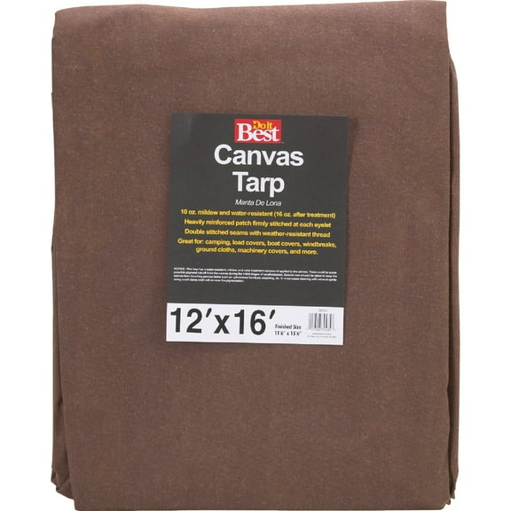 Do it Best 10 Oz. 12 Ft. x 16 Ft. Canvas Tarp