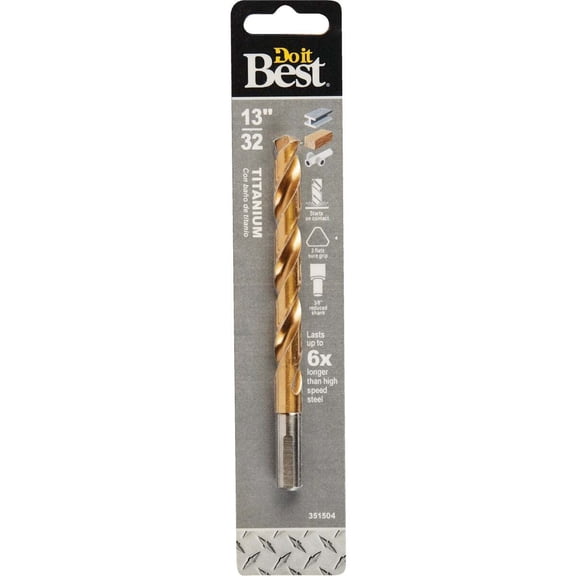 Do it Best 13/32 In. Titanium Drill Bit 220551DB