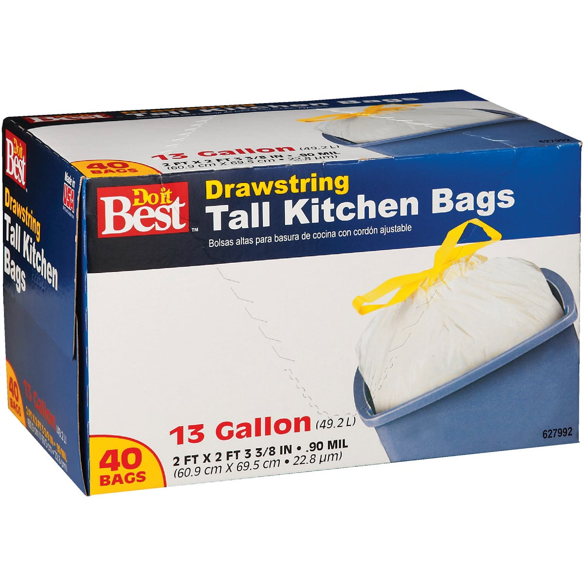 Do It Best 628018 Tall Kitchen Trash Bag