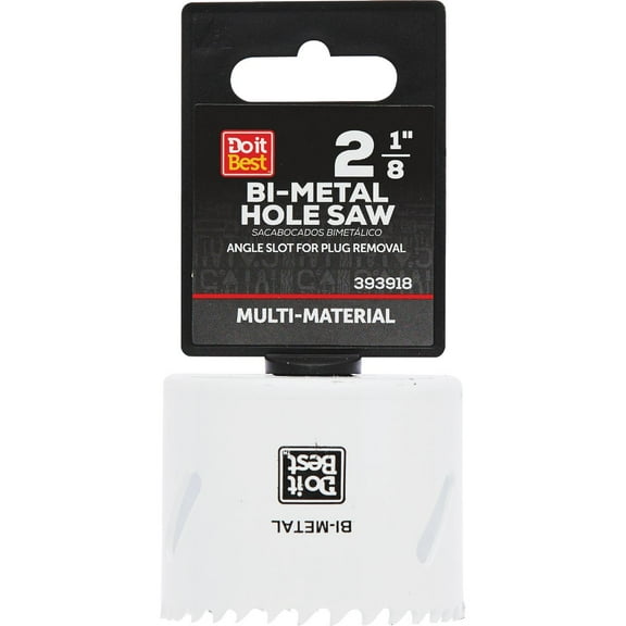 SIM Supply Bi-Metal Hole Saw - Cobalt Cutting Edge, 2-1/8 In.