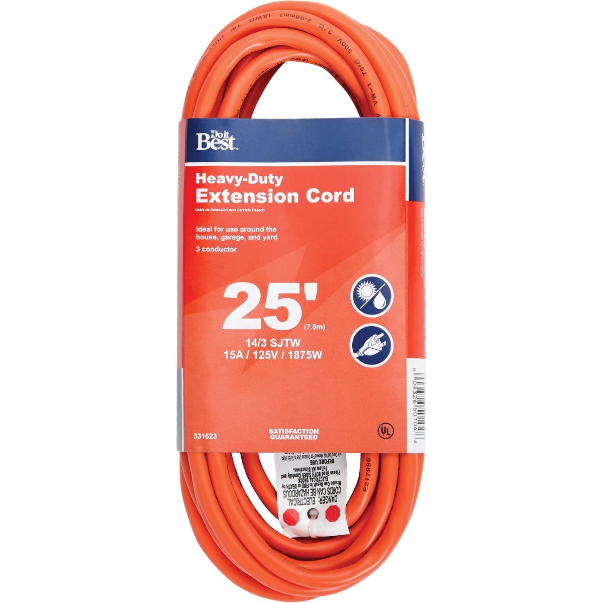 Do it Best 25 Ft. 14/3 HeavyDuty Outdoor Extension Cord