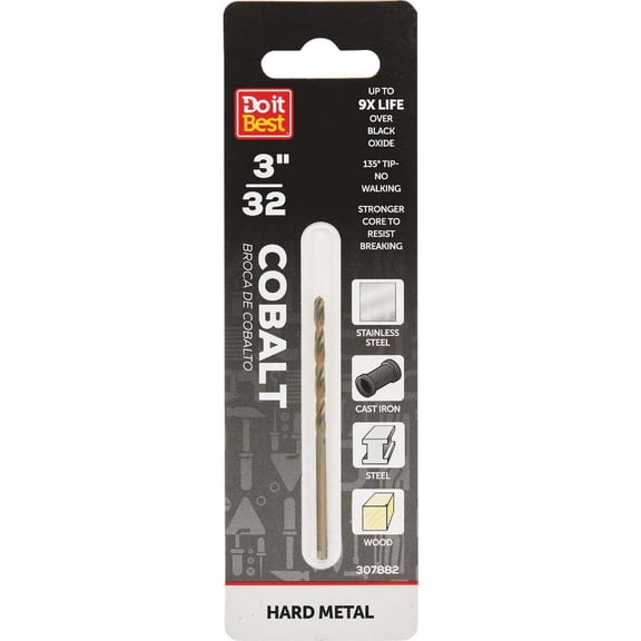 Do it Best 3/32 In. Cobalt Drill Bit QJDIB-DB-033