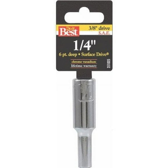 Do it Best Tools Deep Socket Standard - 3/8 in Drive, 1/4 in Deep, 1 Piece