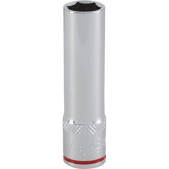 Channellock Deep Socket 3/8" Drive 7/16" - Standard - 1 Piece, Multicolor