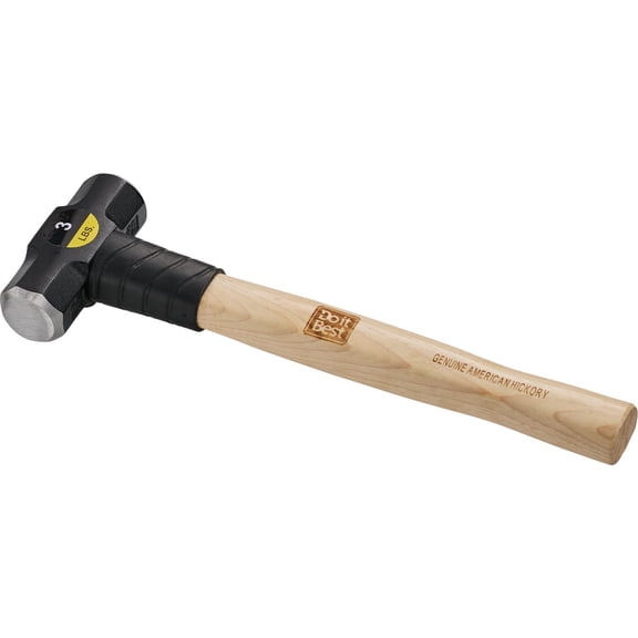 Do it Best 3 Lb. Steel Double Face Drilling Hammer with Hickory Handle 30914