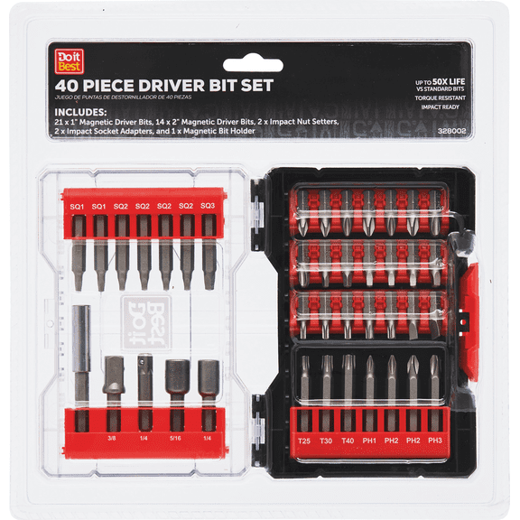 Do it Best 40-Piece Impact Screwdriver Bit Set - Single Pack