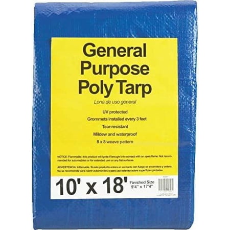 Do it Best 767875 All-Purpose Poly Tarpaulin, Blue