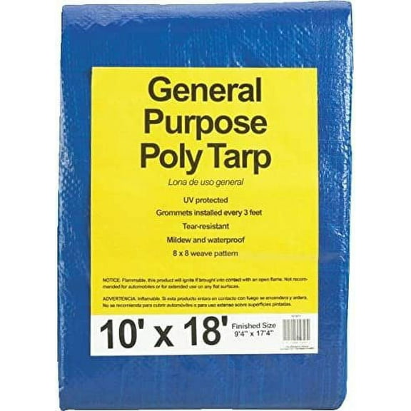 Do it Best 767875 All-Purpose Poly Tarpaulin, Blue