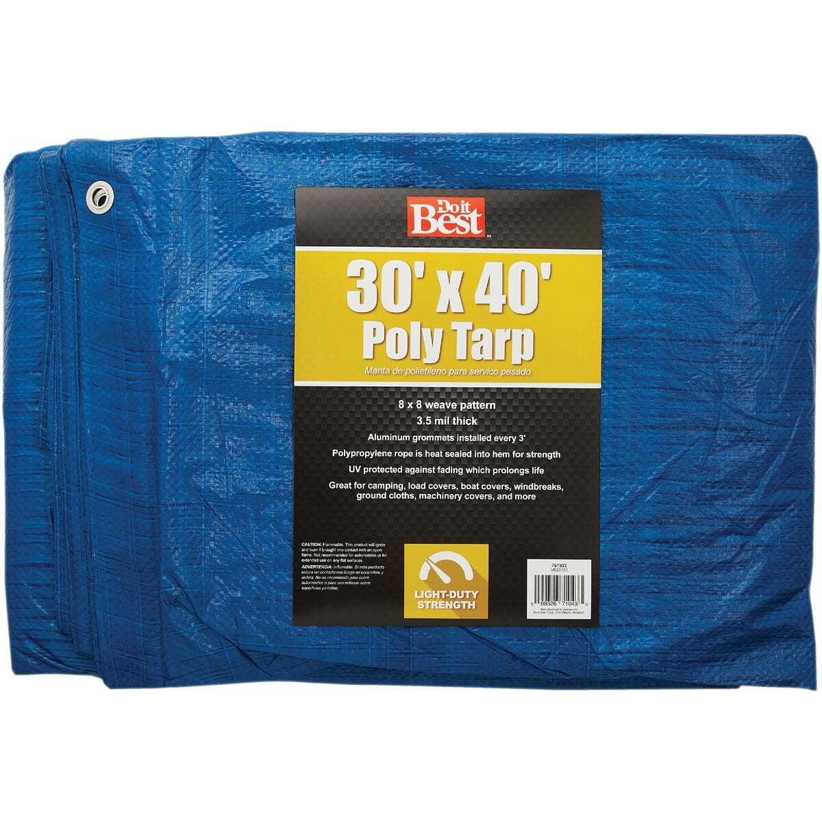 Tools Tarp Do it Best Tools Do it Best Blue Woven 30 Ft. x 40 Ft. General Purpose ...