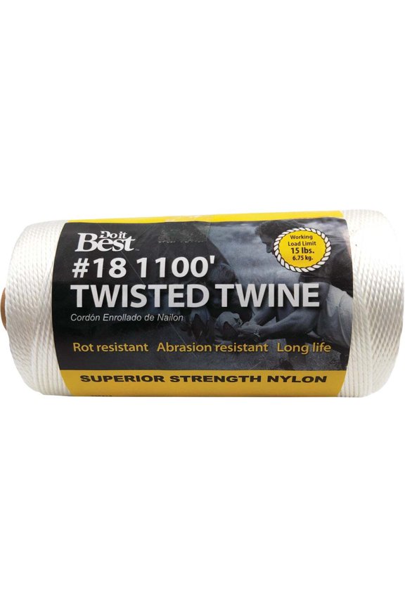 Do it Best #18 x 1100 Ft. White Nylon Twisted Twine 338414