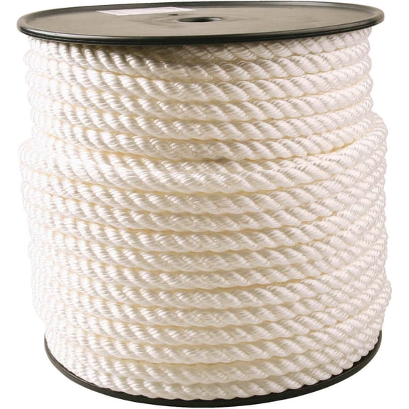 Do it Best 1/2 In. x 250 Ft. White Twisted Nylon Rope 700316