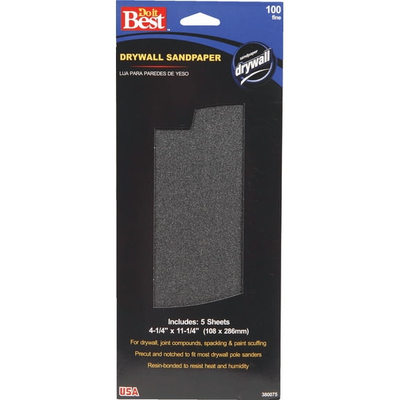 Do it Best Drywall Sandpaper - Single Pack Residential Use, Standard Application