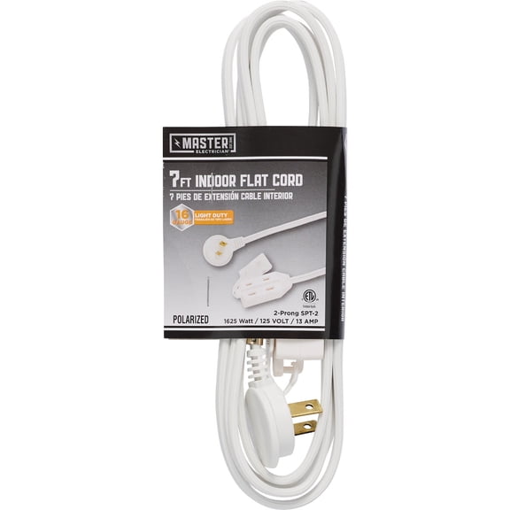 Do it Best Global Sourcing Do it Best 16/2 Flat Plug Extension Cord - Pack of 6