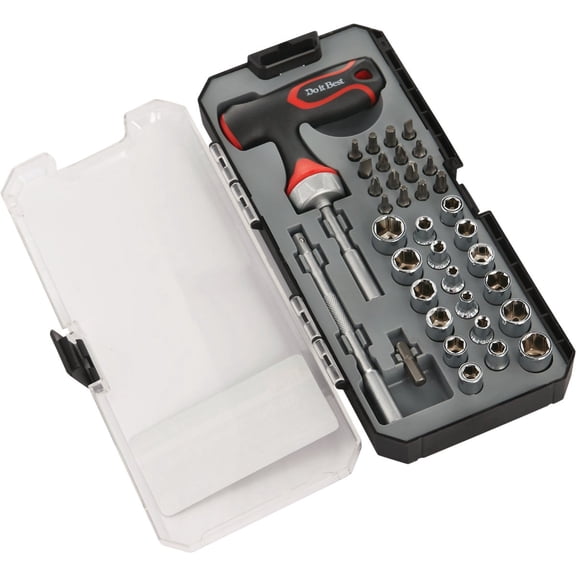 Do it Best Global Sourcing Do it Best 39-Piece 1/4 In. SAE/Metric Socket Set - Pack of 6