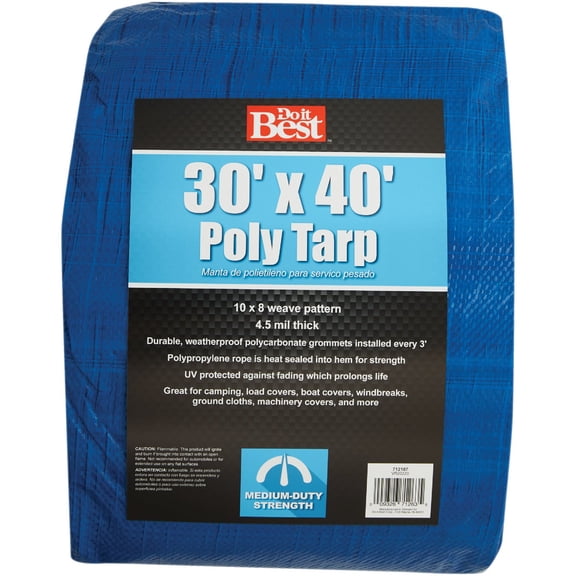 Do it Best Global Sourcing Do it Best Medium-Duty Poly Tarp - Pack of 4