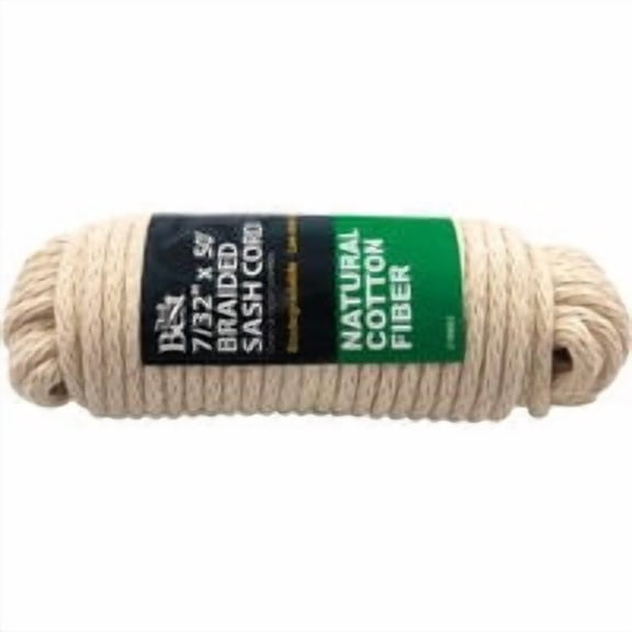 Do it Best Global Sourcing Do it Best Solid Braided Cotton Sash Cord - Pack of 2 Bulk Buy Multipack