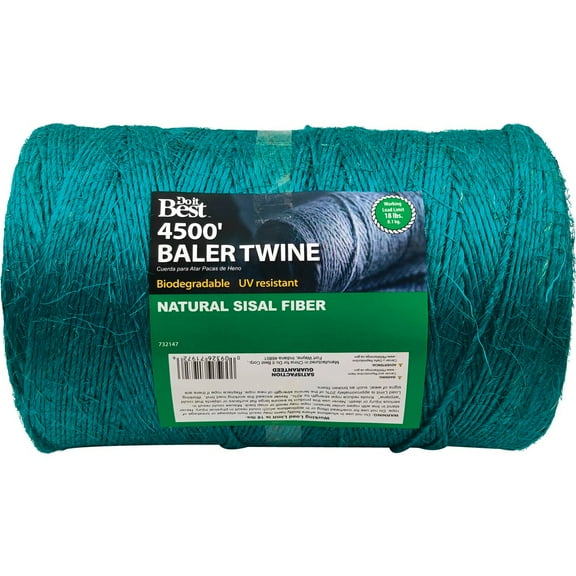 DOIT Sisal Fiber Baler Twine - Biodegradable, Natural, Green - 4500'