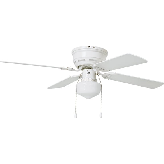 Do it Best Tools Ceiling Fan with Light Kit Traditional Style - 42 In. White  Residential Use, Standard Application