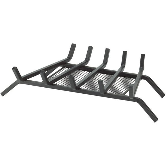 Do it Best Tools Steel Fireplace Grate with Ember Screen - 24 In Black