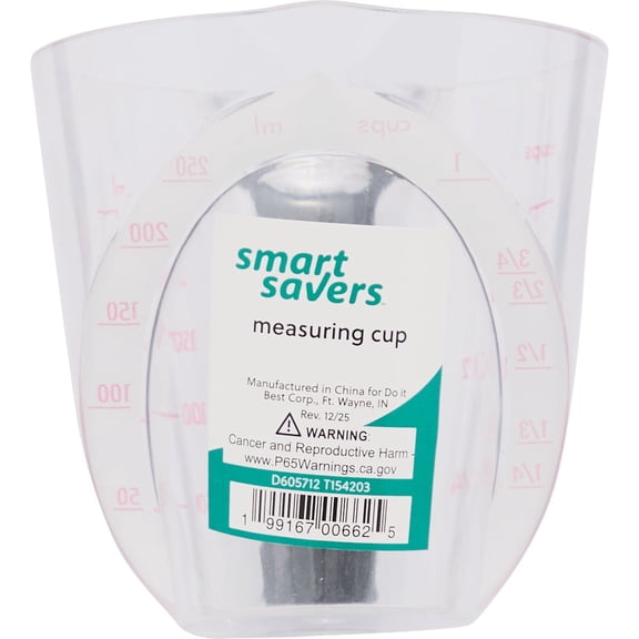 Do it Best Global Sourcing Smart Savers 1 Cup Measuring Cup - Pack of 6