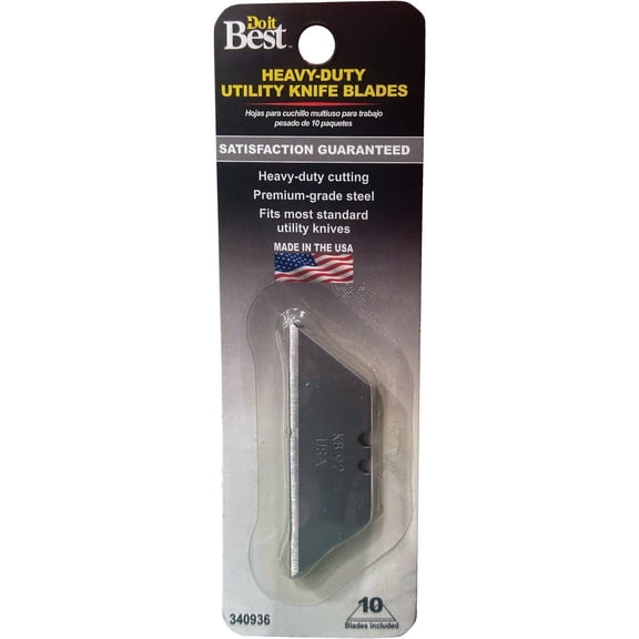Do it Best Heavy-Duty Utility Knife Blade - Pack of 12