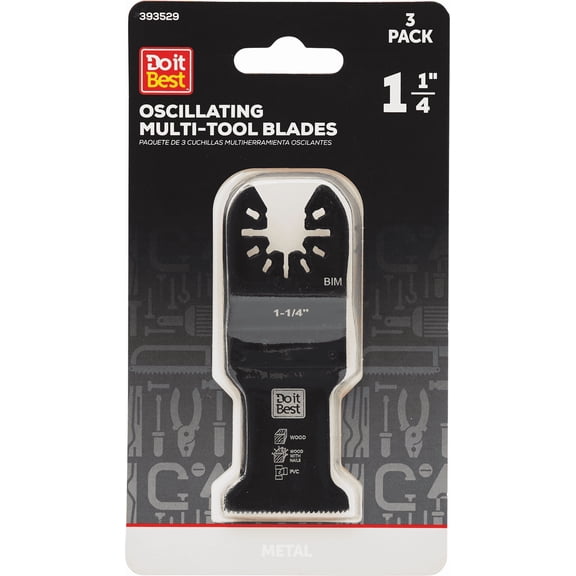Do it Best Metal Cutting Oscillating Multi-Tool Blade - Pack of 4 Residential Use, Standard Application
