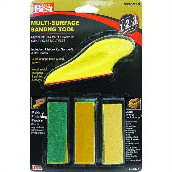 Do it Best Micro Zip Sander Hand Sanding Kit 7800004