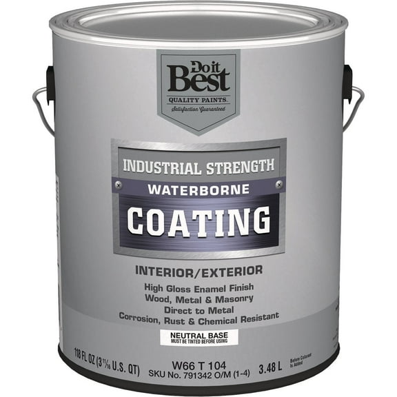 Do it Best Neutral Base Waterborne Industrial Enamel, 1 Gal. W66T00104-16