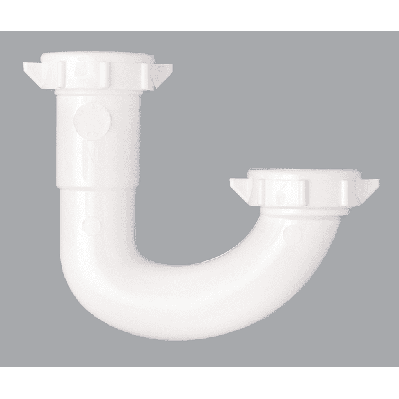 Do it Best Plastic J-Bend With Adapter - Single Pack Residential Use, Standard Application