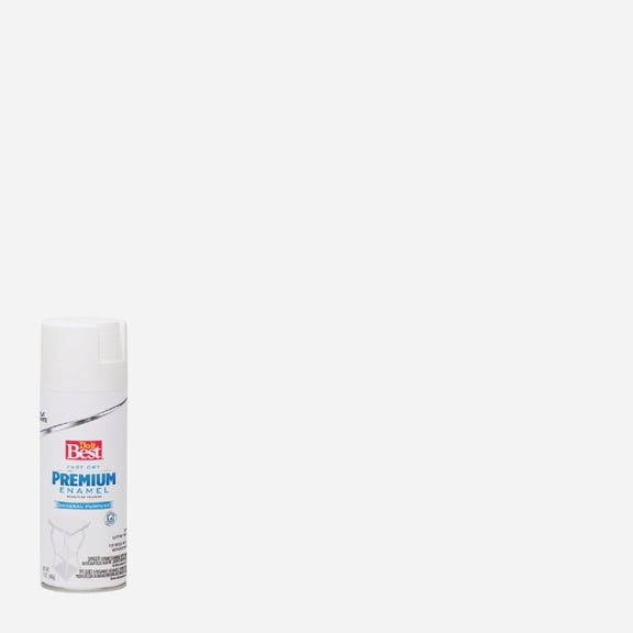 Rust-Oleum Premium Enamel Spray Paint - Flat, Durable - 12 oz, White
