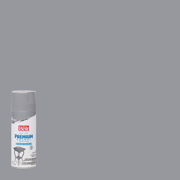 Rust-Oleum Premium Enamel Spray Paint - Durable Gloss Finish - 12 oz, Gray, Medium Gray