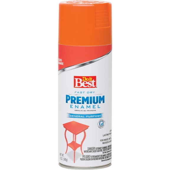 Rust-Oleum Premium Enamel Spray Paint - Durable Enamel Finish - 12 Oz, Orange