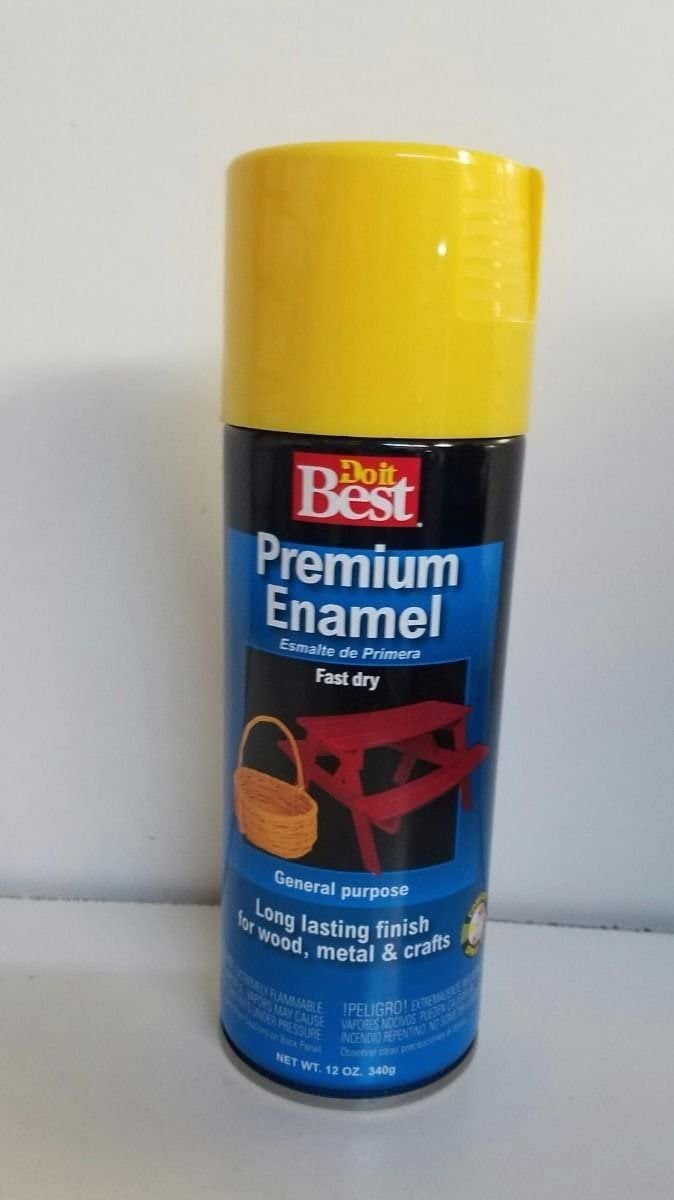 Do it Best Premium Enamel Aerosol, YELLOW SPRAY PAINT