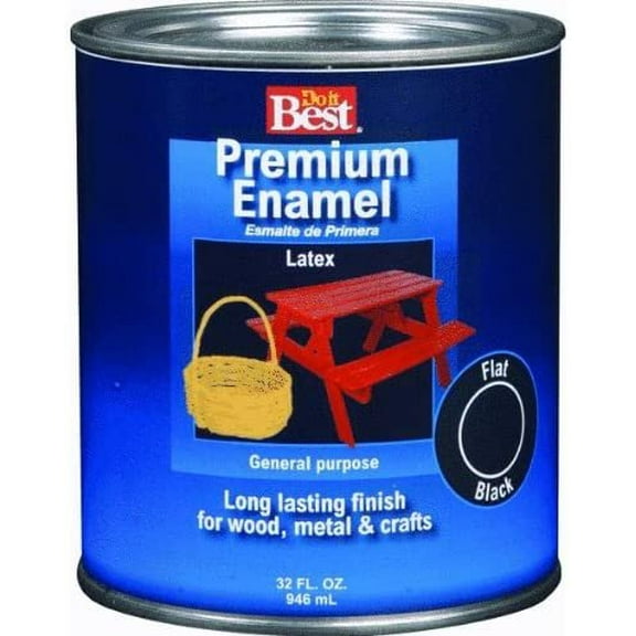 Rust-Oleum Premium Latex Enamel Interior Paint - Brown Enamel - 1/2 Pint