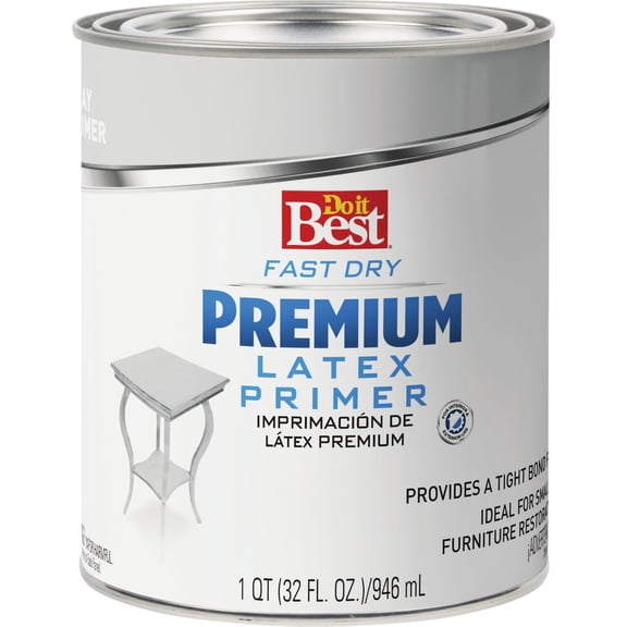 Rust-Oleum Premium Latex Primer - Gray - Half-Pint