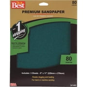 Ali Industries Premium Plus Sandpaper - 80 Grit Premium Sandpaper - 80G