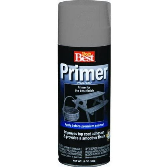 Rust-Oleum Premium Spray Primer - Alkyd, Gray - 12 oz