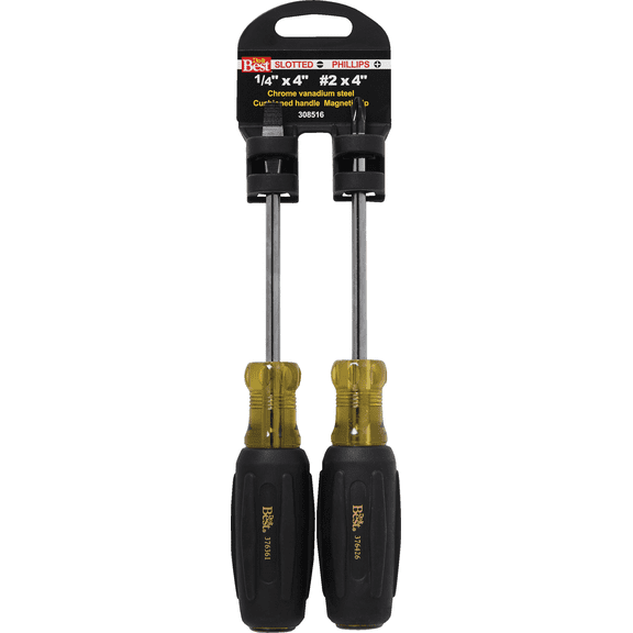 Do it Best Professional Slotted Screwdriver - Single Pack  Heavy-Duty Construction, Professional Use