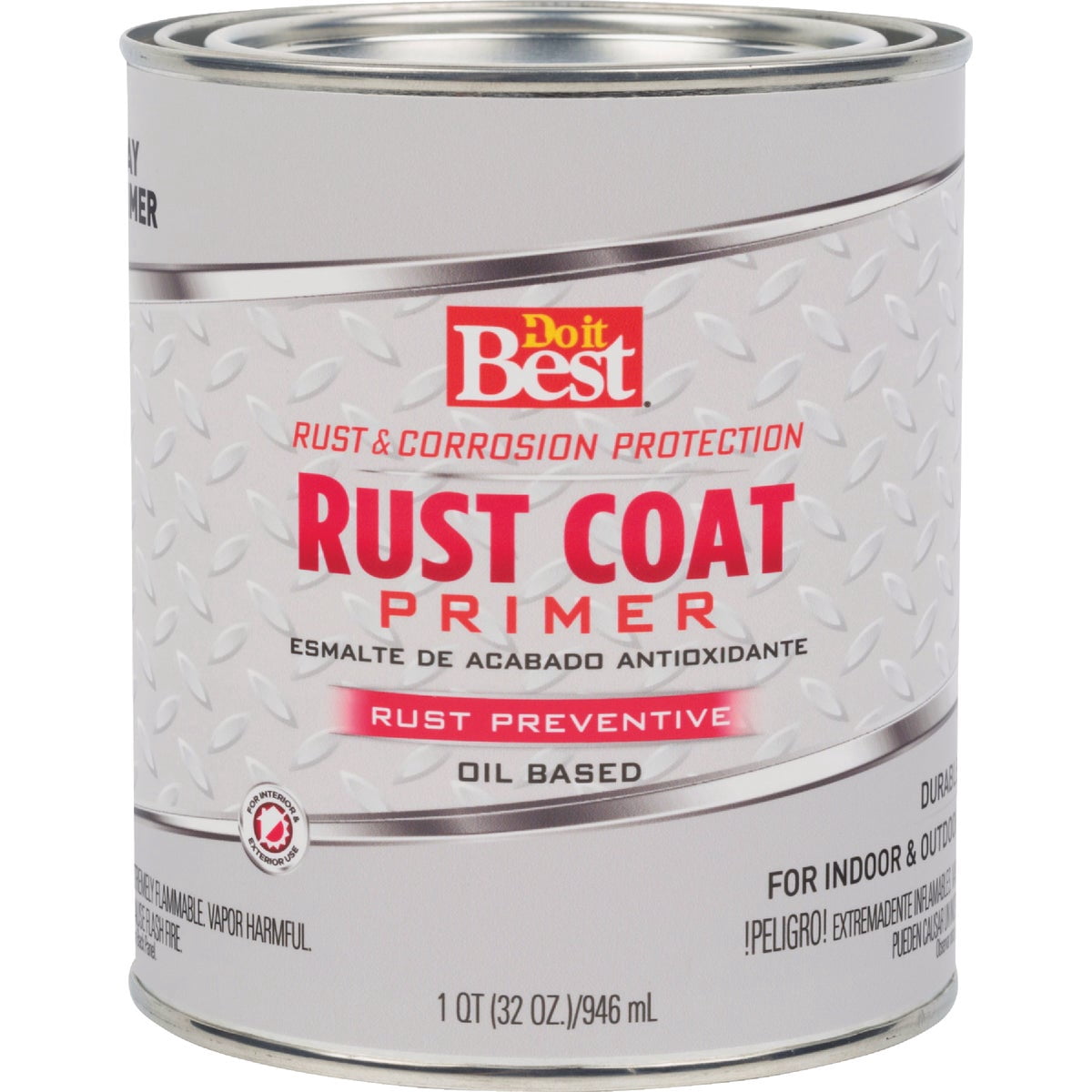Rust-Oleum Rust Coat Primer Oil Based - Gray - 1/2 Pint
