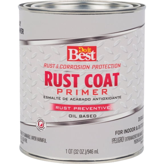 Rust-Oleum Rust Coat Primer Oil Based - Gray - 1/2 Pint