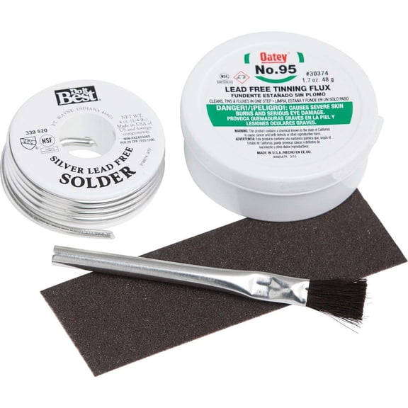 Do it Best Silver Lead-Free 1/4 Lb. No. 95 Solder Kit 53094