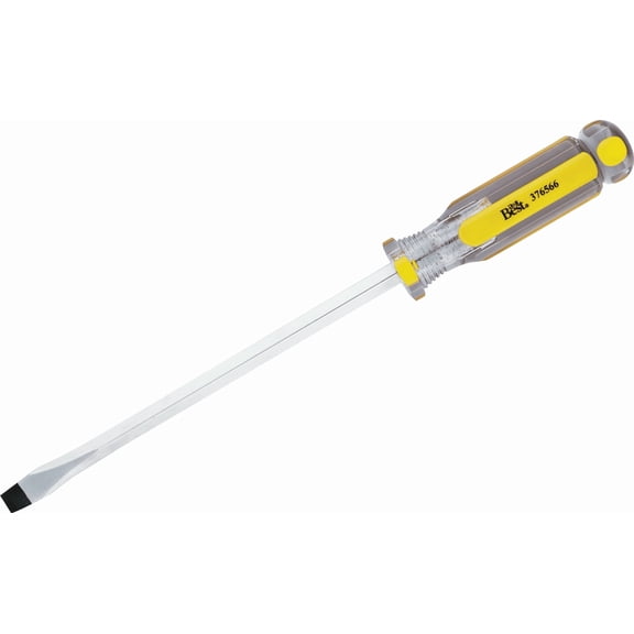 Do it Best Slotted Screwdriver - Single Pack  Heavy-Duty Construction, Professional Use