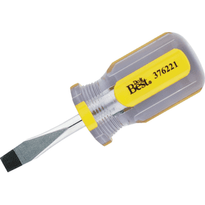 Do it Best Slotted Screwdriver - Single Pack Heavy-Duty Construction, Professional Use