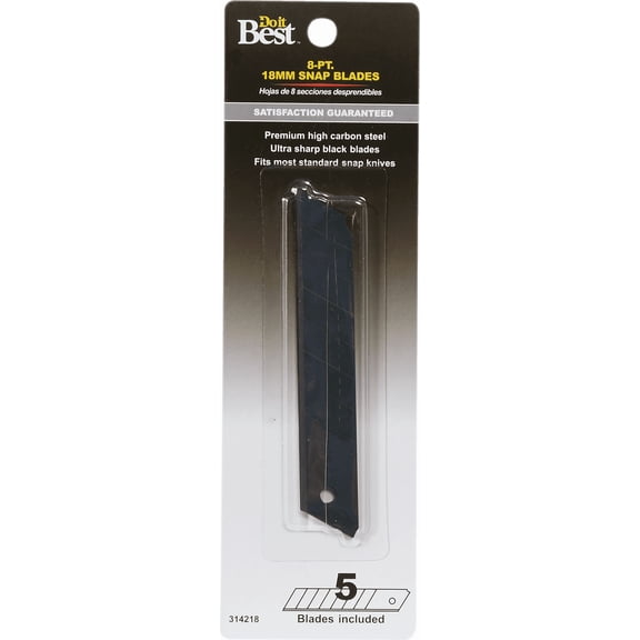 Do it Best Snap-Off Knife Blade - Single Pack Residential Use, Standard Application
