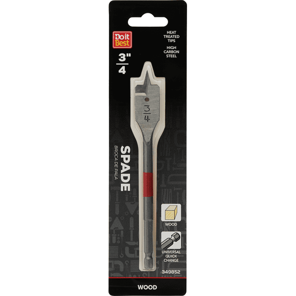 Do it Best Spade Bit - Single Pack  Residential Use, Standard Application