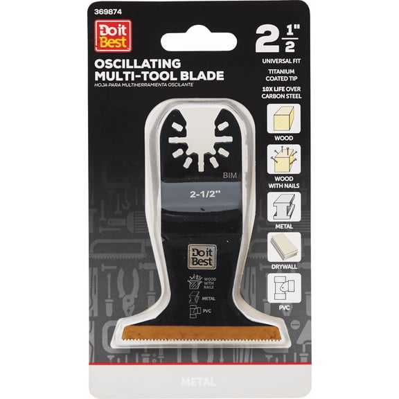 Do it Best Titanium Coated Oscillating Multi-Tool Blade - Pack of 2 Residential Use, Standard Application