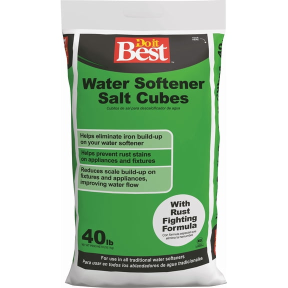 Do it Best Water Softener Salt with Rust Remover - Single Pack Residential Use, Standard Application