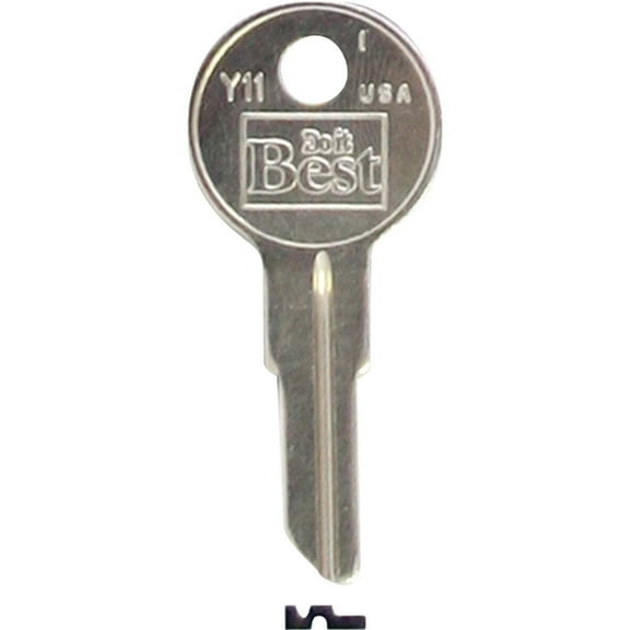 Do it Best Yale Nickel Plated House Key, Y11 / 1122 DIB (10-Pack) IAP99990934