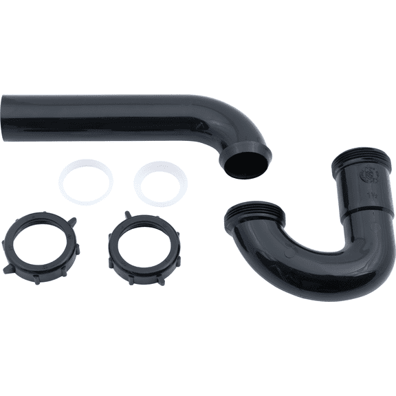 Do it Black P-Trap - Pack of 4  Standard US Plumbing Rough-In, Drop-In Replacement