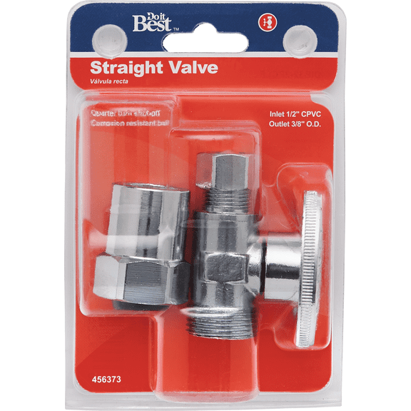 Do it CPVC X Compression Quarter Turn Straight Valve - Pack of 12 Residential Use, Standard Application